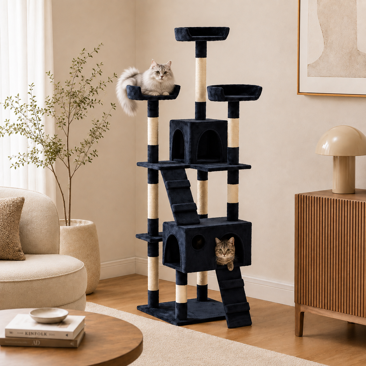 Arbre à chat bleu Image