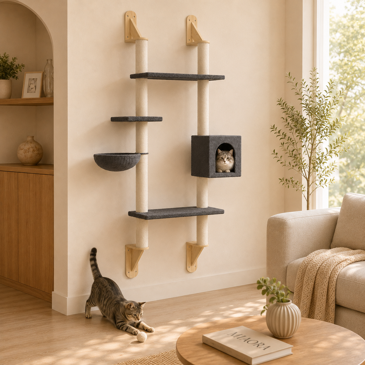 Arbre à chat mural Image