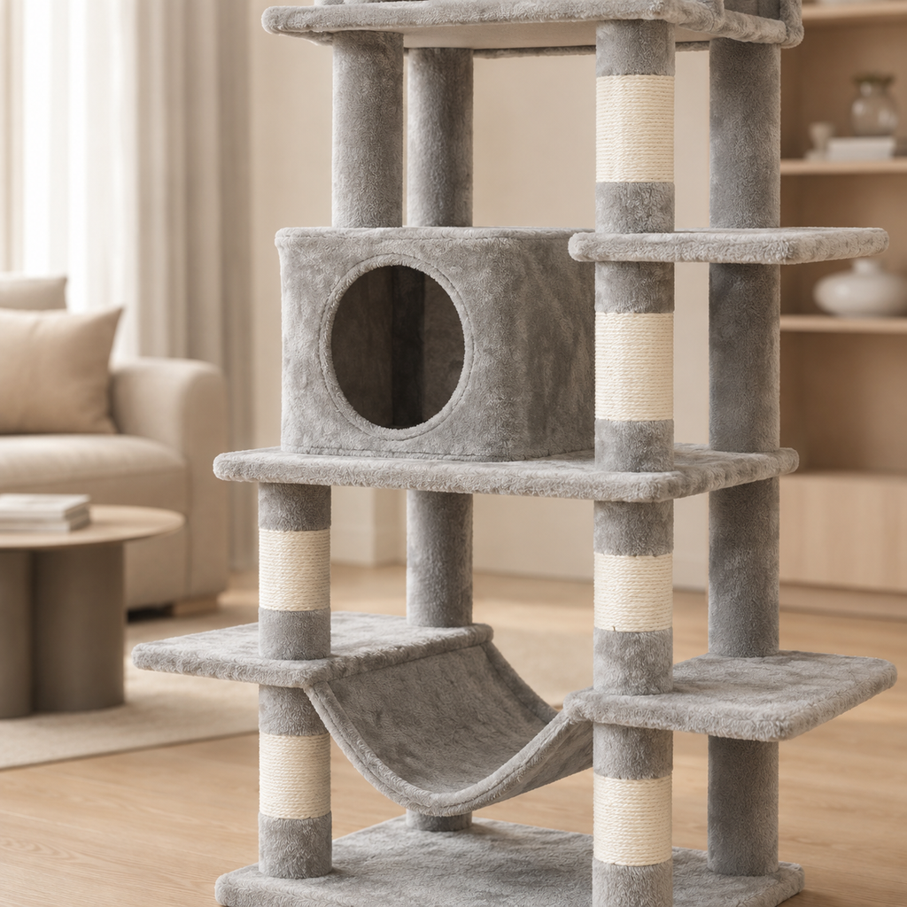 Arbre à chat XXL Maine Coon avec hamacs | Royal Plus