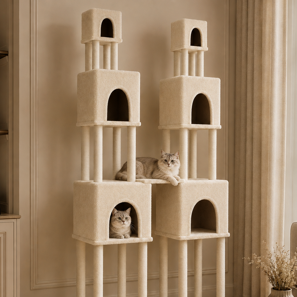Arbre à chat XXL pour Maine Coon avec tunnel | Grand Royal