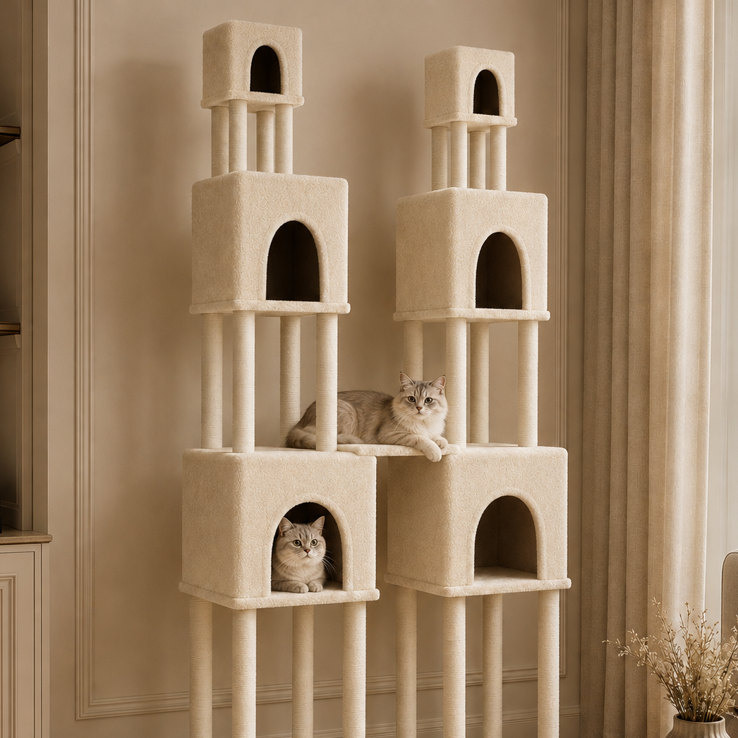 Arbre à chat XXL pour Maine Coon avec tunnel | Grand Royal