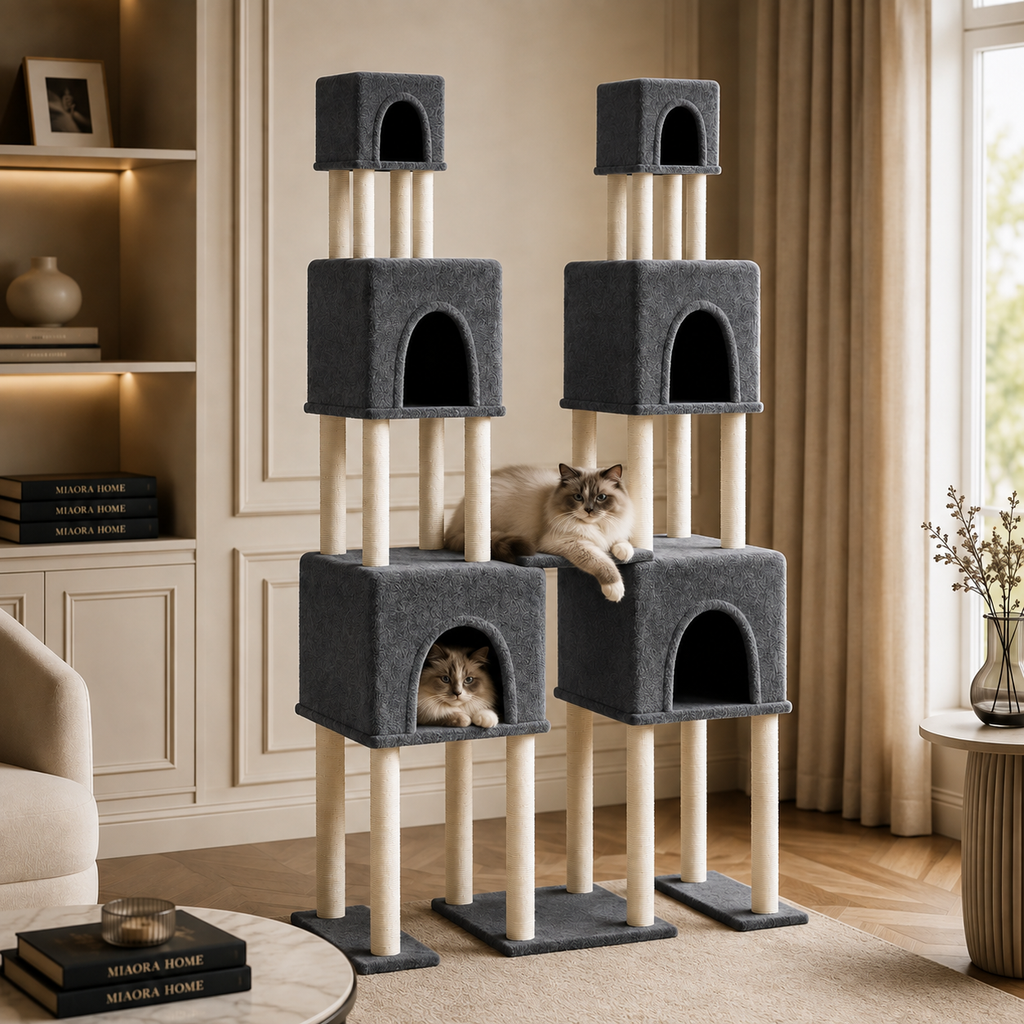 Arbre à chat XXL pour Maine Coon avec tunnel | Grand Royal