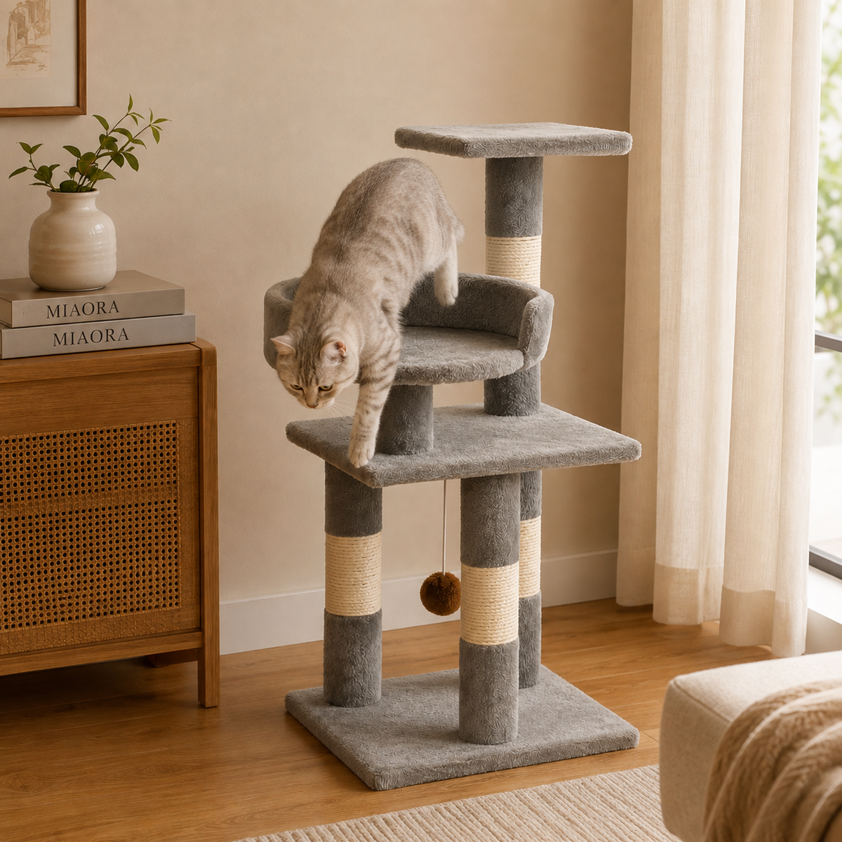Petit arbre à chat compact | Mini