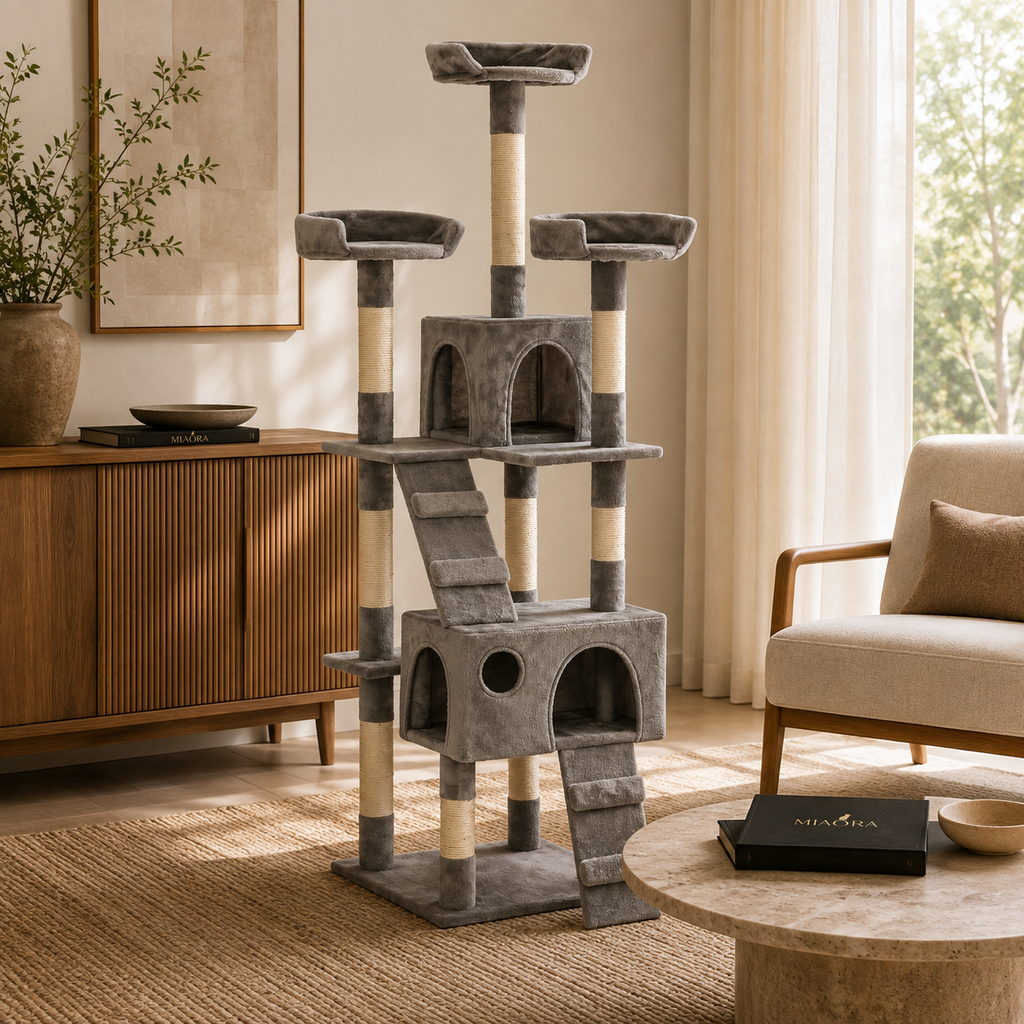 Arbre à chat design multi-niveaux | Signature