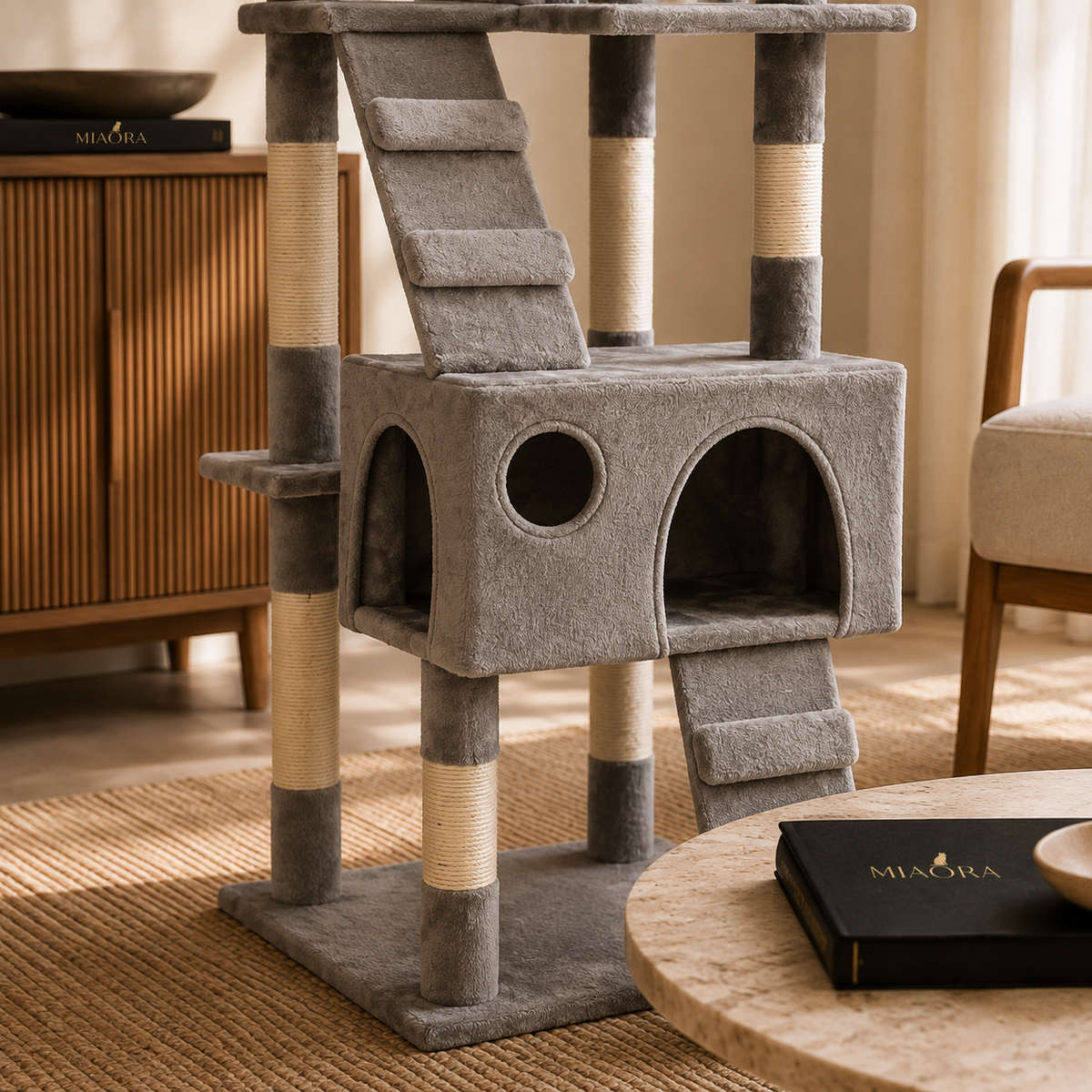 Arbre à chat design multi-niveaux | Signature