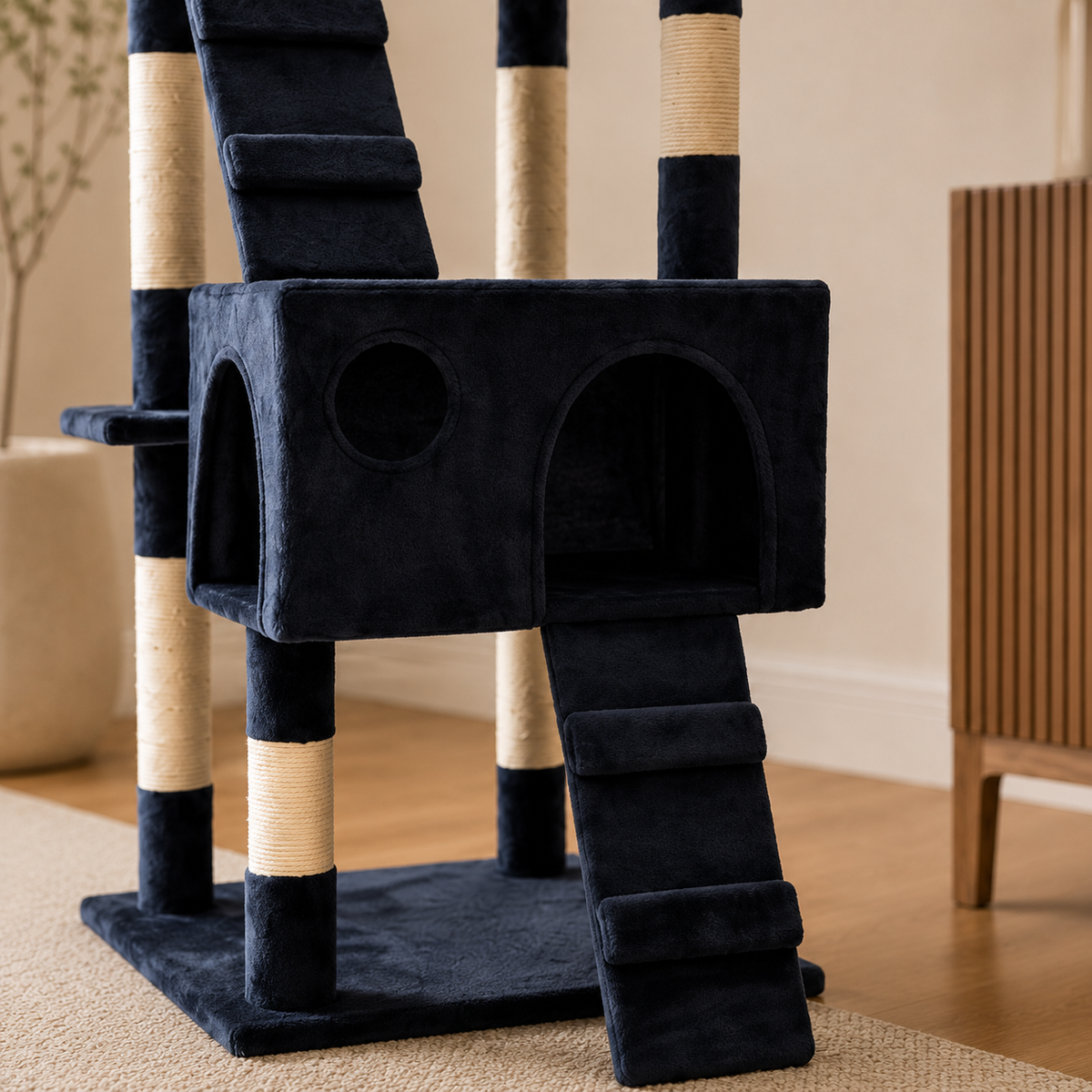 Arbre à chat design multi-niveaux | Signature