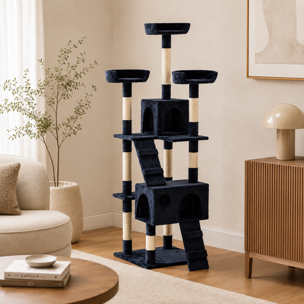 Arbre à chat design multi-niveaux | Signature