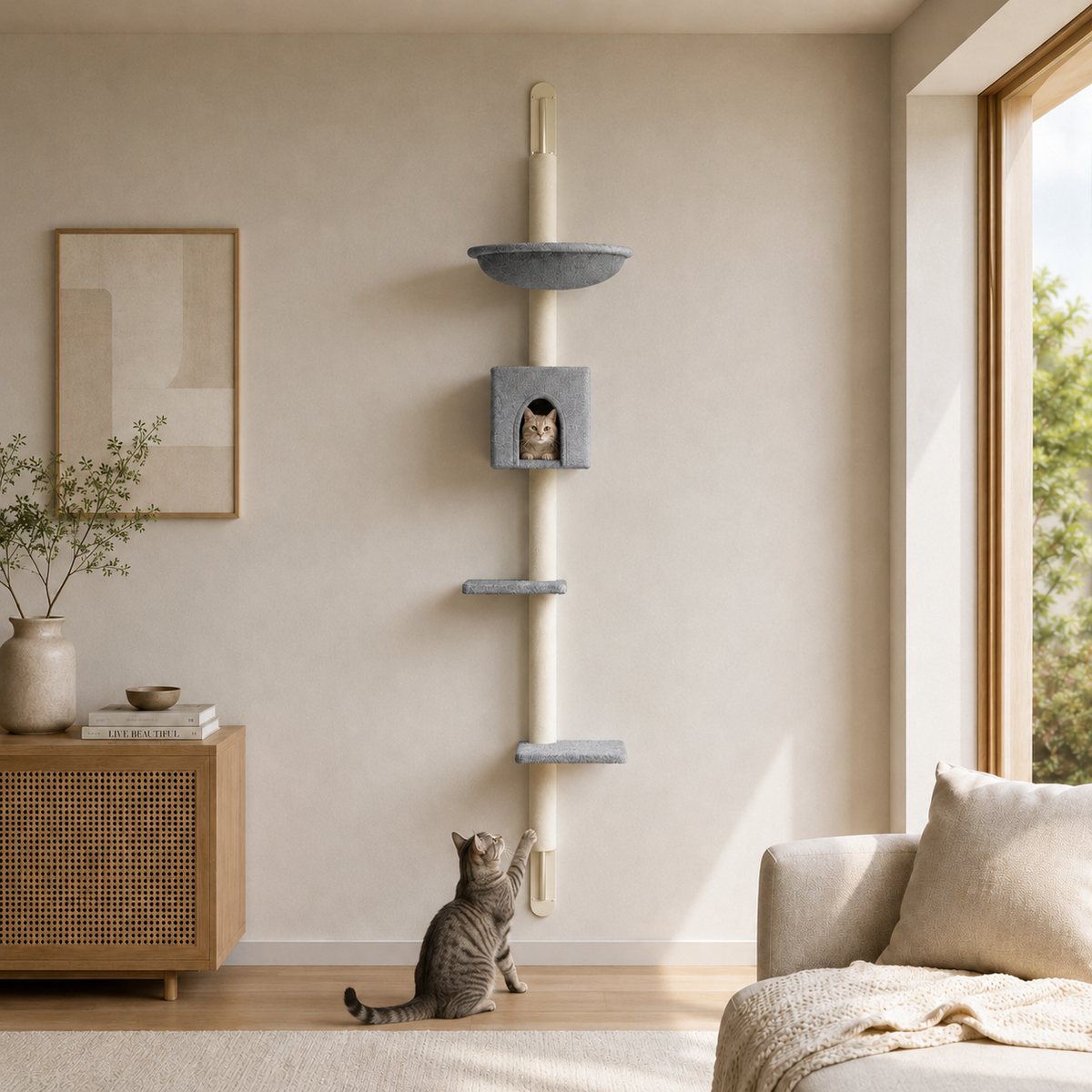 Arbre à chat mural moderne | Moderna