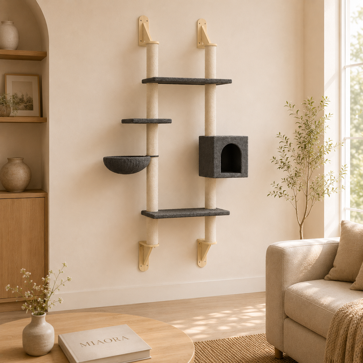 Arbre à chat mural design | Wall