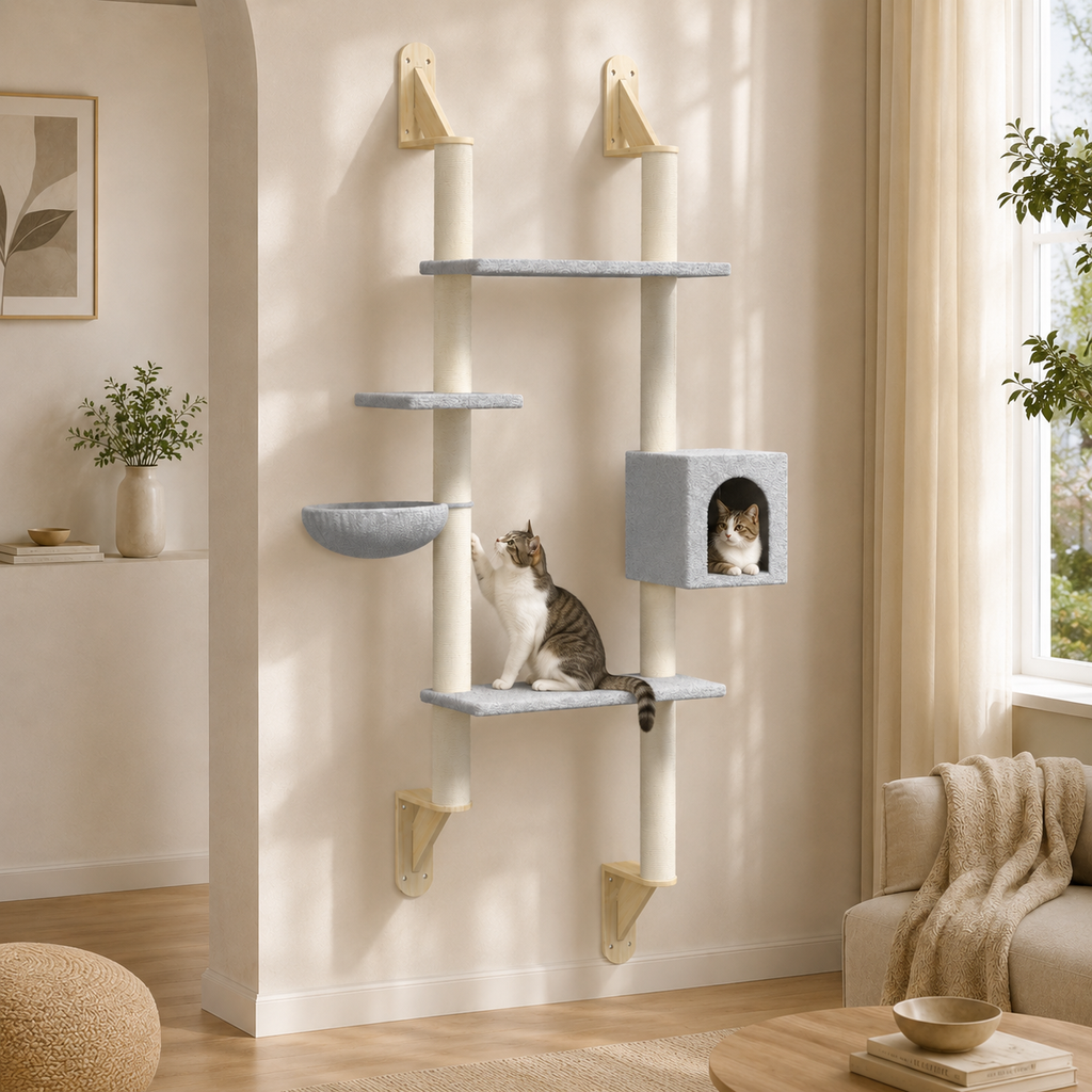 Arbre à chat mural design | Wall