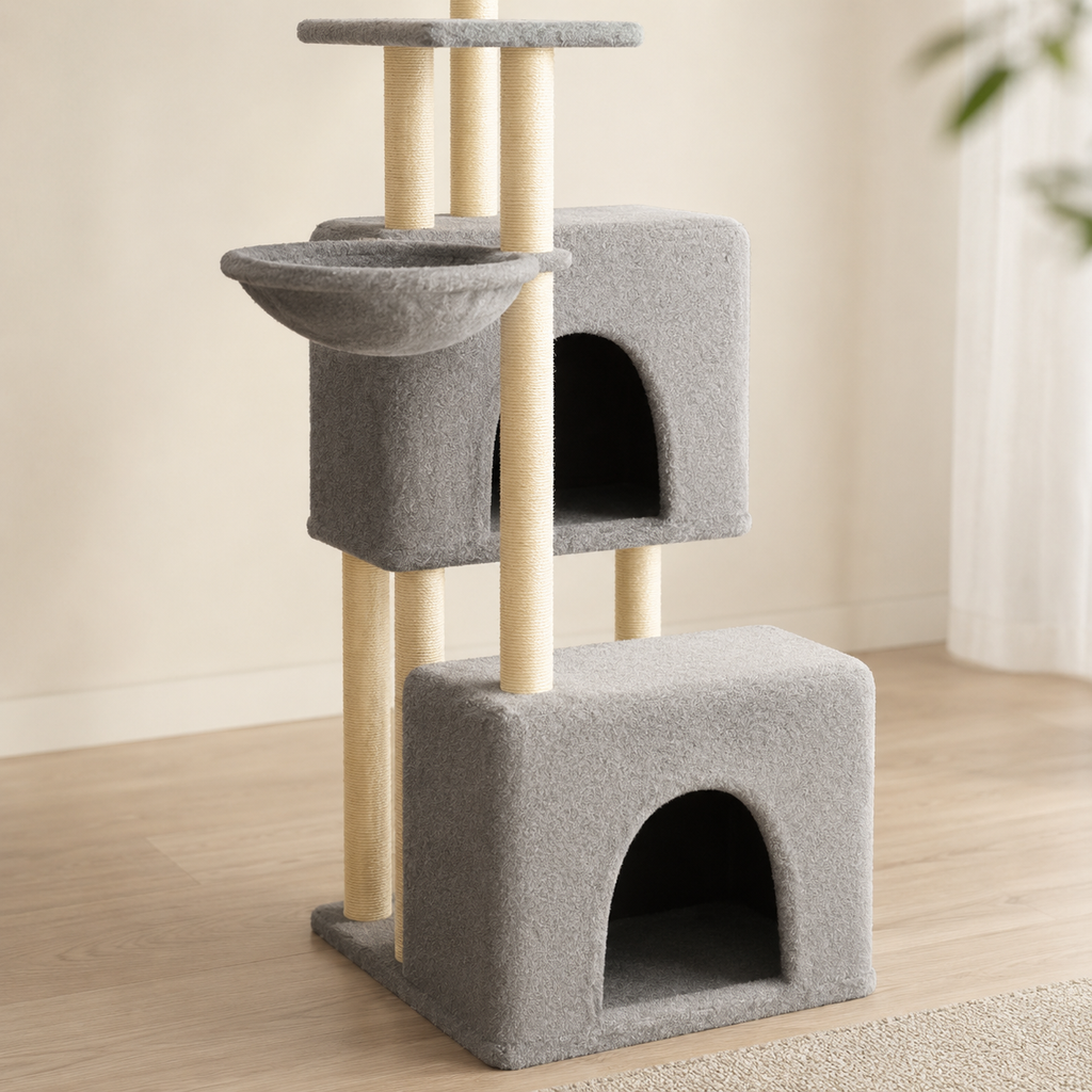 Arbre à chat moderne avec hamac | Serenity