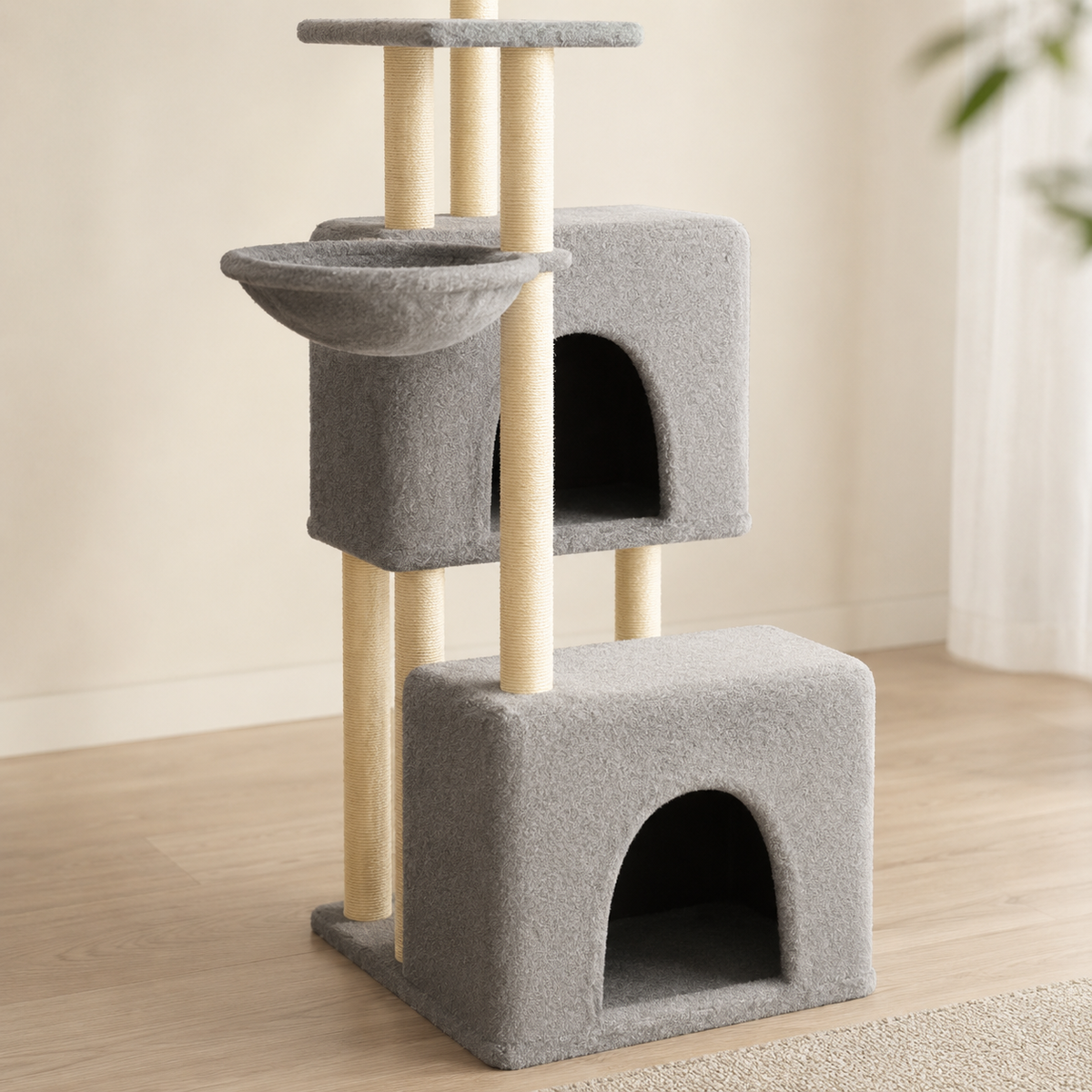 Arbre à chat moderne avec hamac | Serenity