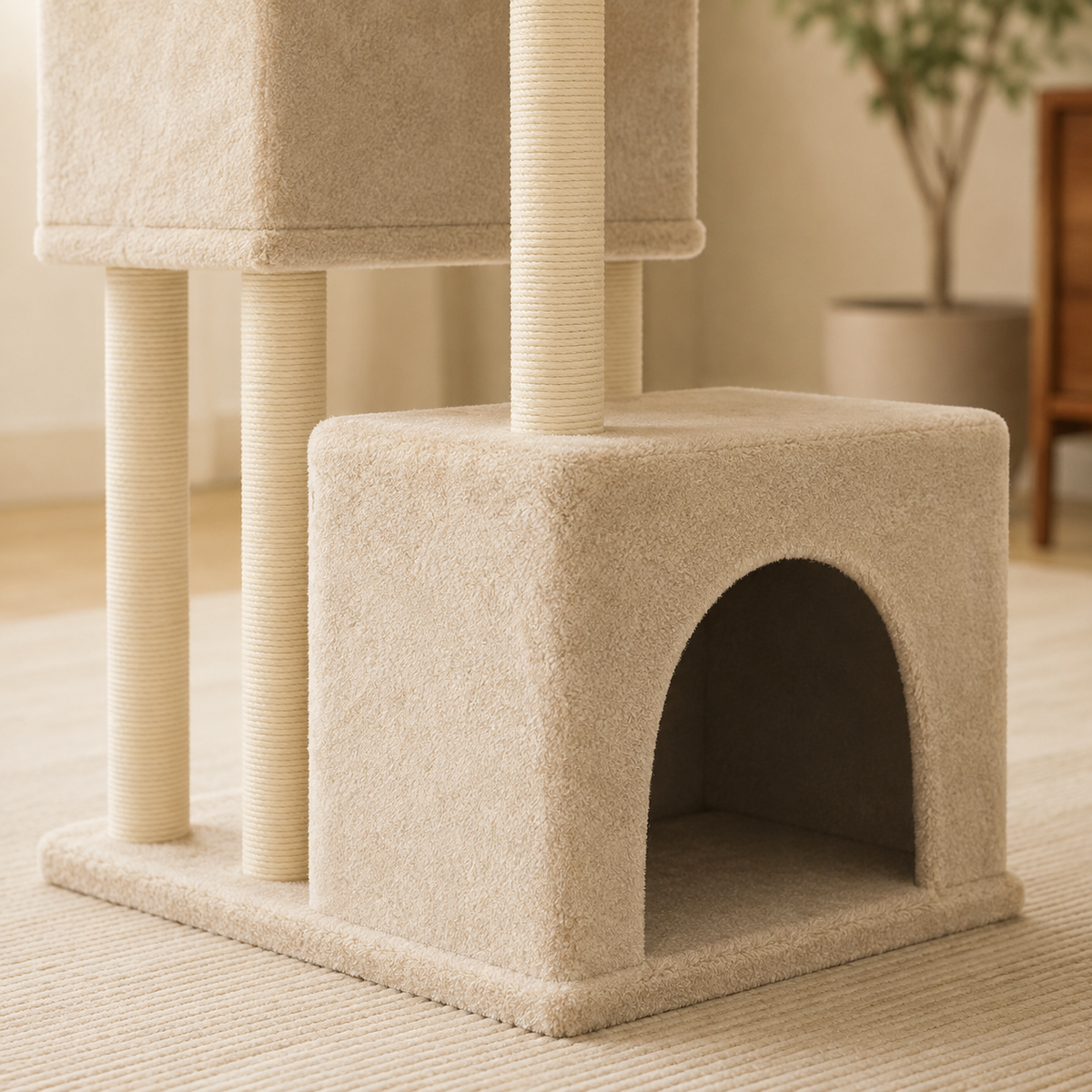 Arbre à chat moderne avec hamac | Serenity